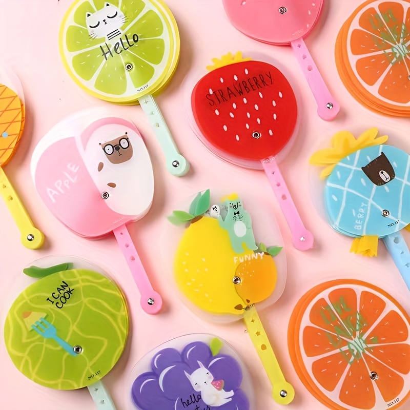 2023 New cute Small Cartoon Folding Fan Student Gift Paper Fan