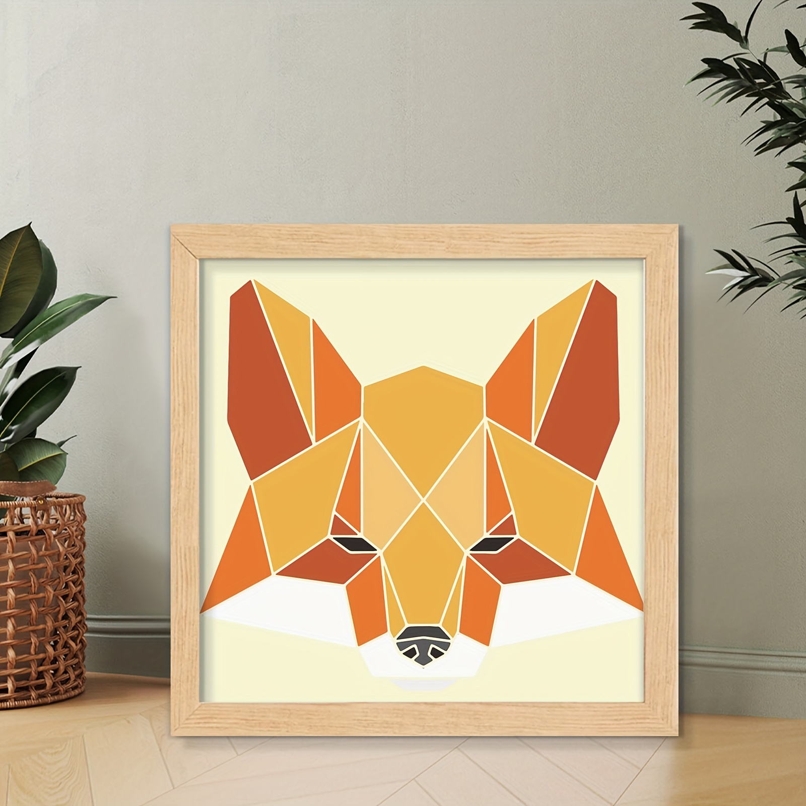 Fox patterned Diamond Painting Sets Full Of Round Diamonds - Temu