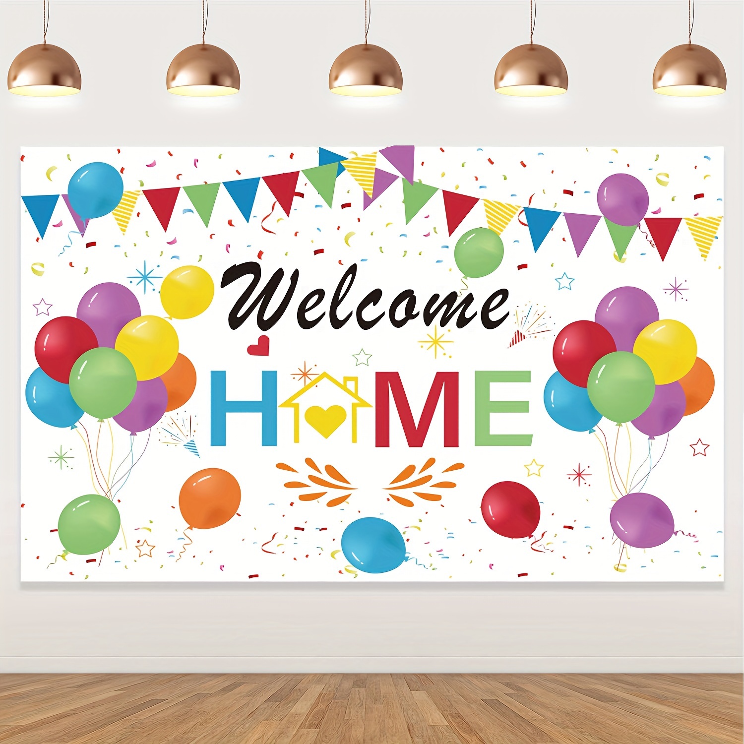 Blue Welcome Home Backdrop Decorations Welcome Home We Missed You So Much  Background Decor for Family Reunion Homecoming Party