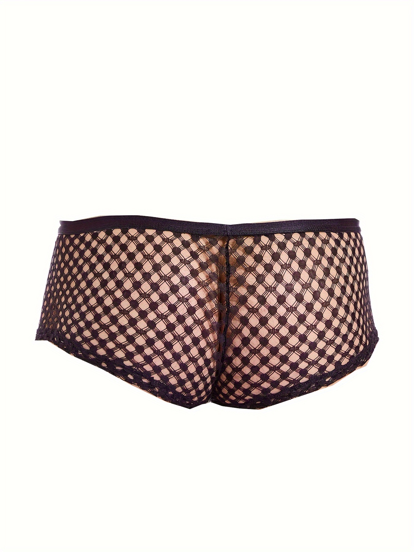Underpants Sexy Lingerie Men Fishnet See Through Boxer Briefs Sheer Mesh  Pouch Underwear Panties Transparent Intimate Shorts Trunks From Zhoujielu,  $20.85