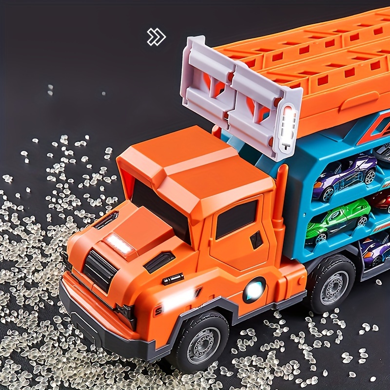 Orange best sale truck toy