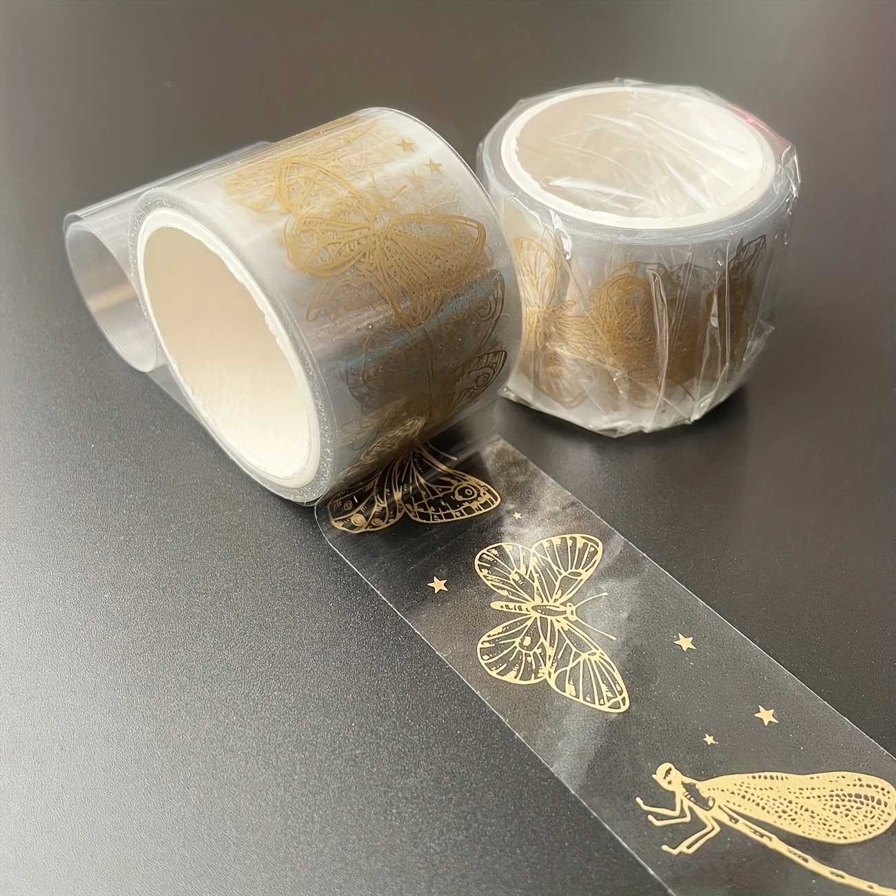 Pet Bronzing Washi Tape Waterproof Transparent Decorative - Temu