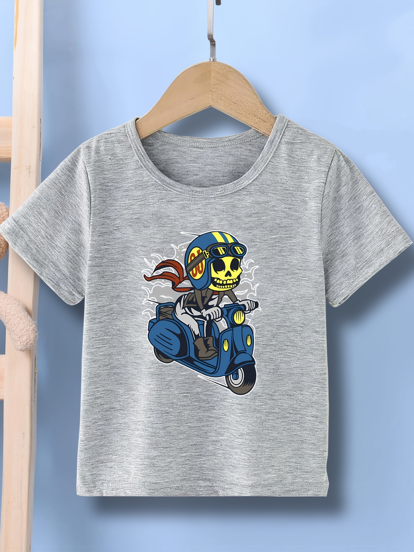 Camiseta manga corta niño - Super Mario esqueleto. – Camisetas