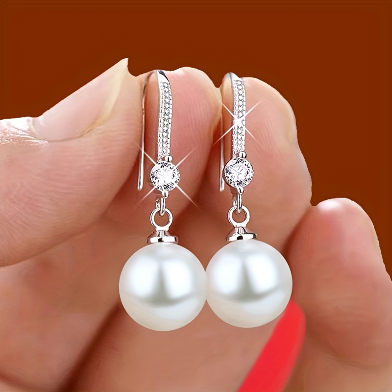 Classic Oval Teardrop Pendant Earrings, Bridal Drop Earrings