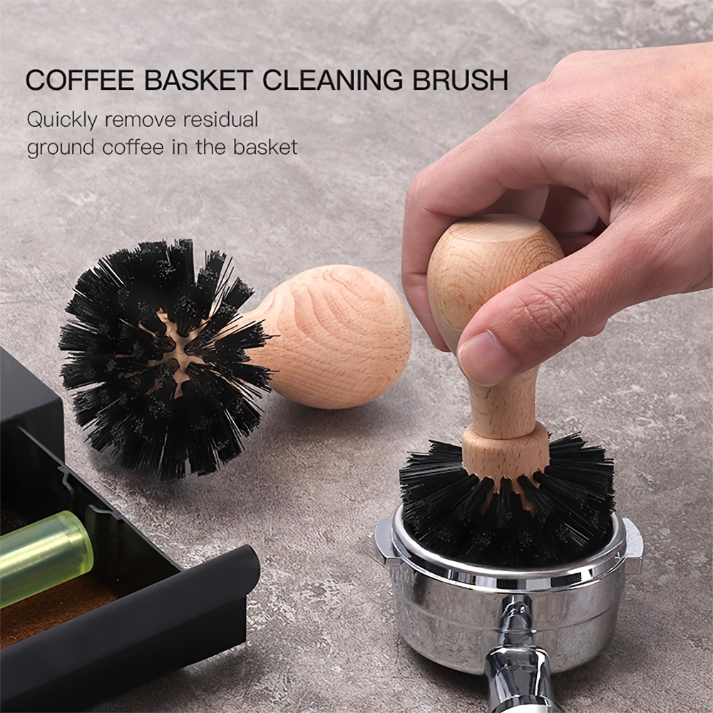 1pc Coffee Machine Cleaning Brush Detachable Nylon Espresso Brush