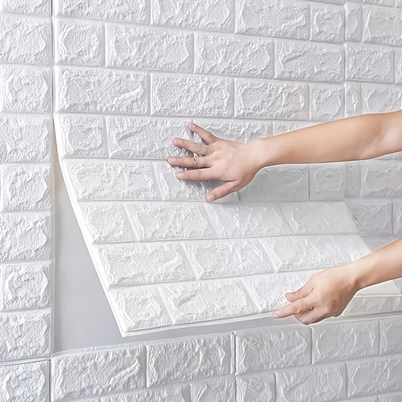 20 Panels 3D Foam Self-adhesive Wallpaper Ceiling Wall Sticker DIY