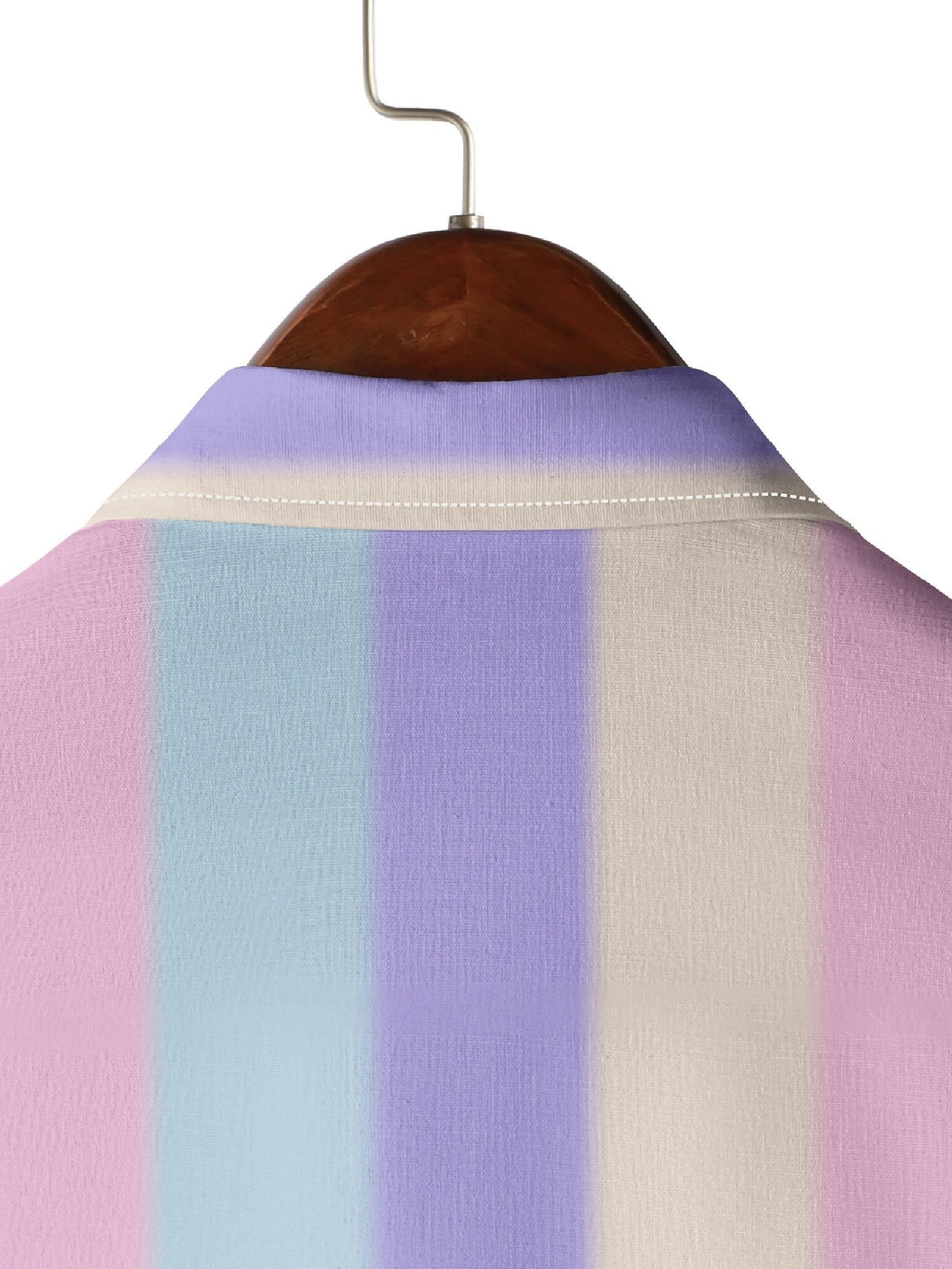 Multicolored Pastel Colorblock Striped Shirt