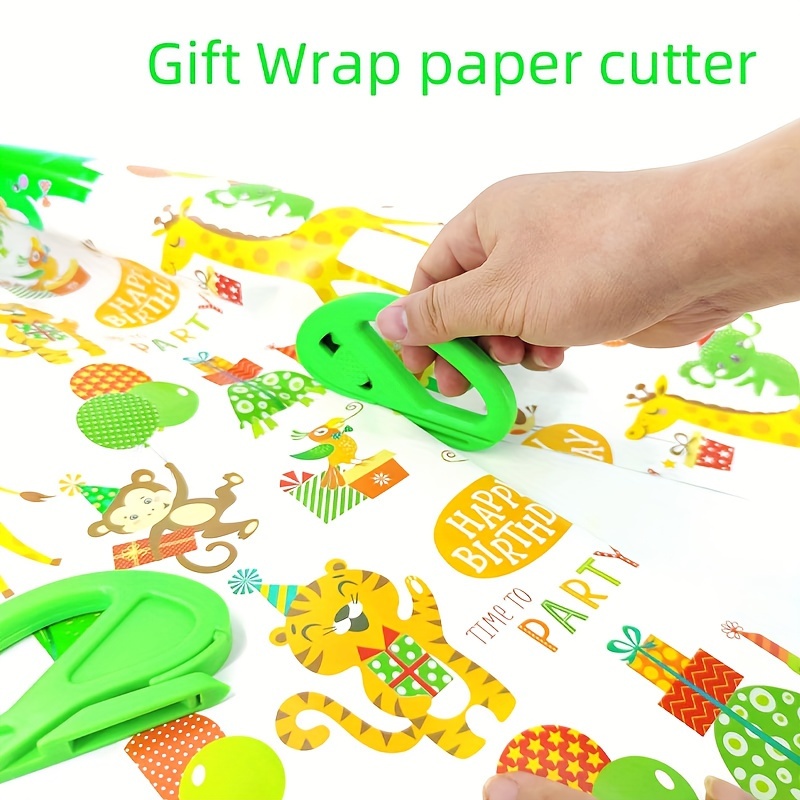 Christmas Wrapping Paper Cutter, Sliding Gift Wrapping Paper Roll Cutter  Paper Cutter Paper Cutter Portable Paper Cutter for Birthday Wedding  Packaging 2024 - $4.25
