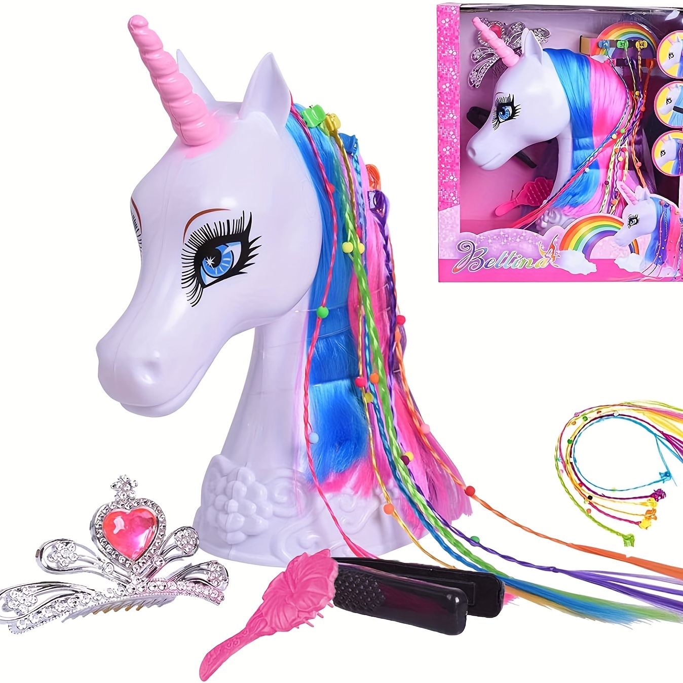 HONGID Juguetes de unicornio para niñas de 3 a 8 años, proyección de  estrellas, juguetes para niñas de 2 a 9 años, 2 en 1, regalos populares de