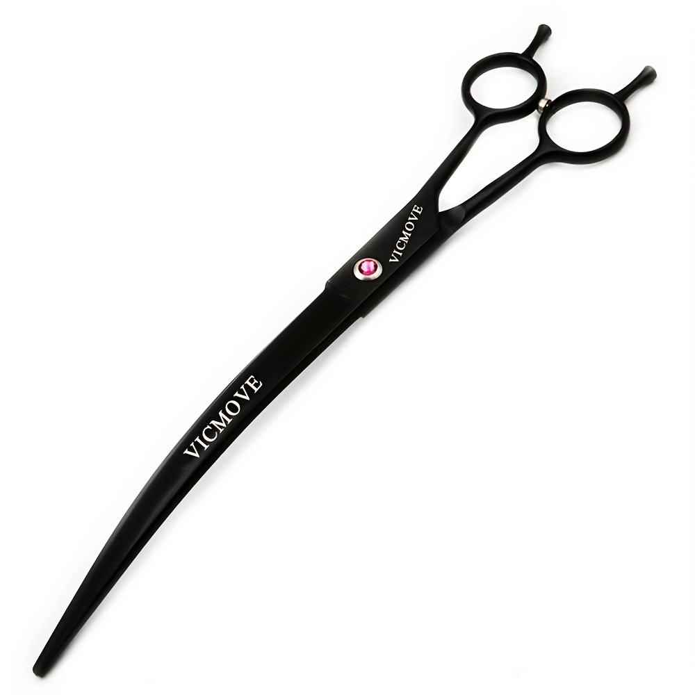 Pet Beauty Scissors Stainless Steel Curved Scissors With - Temu