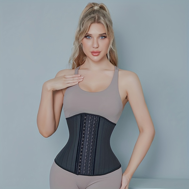 Latex Waist Trainer with 25 Steel Bones for Weight Loss and Body Shaping