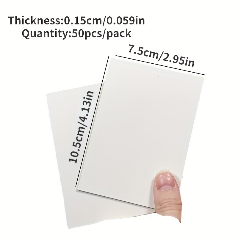 Double sided White Card Paper Photo Card Small Card - Temu