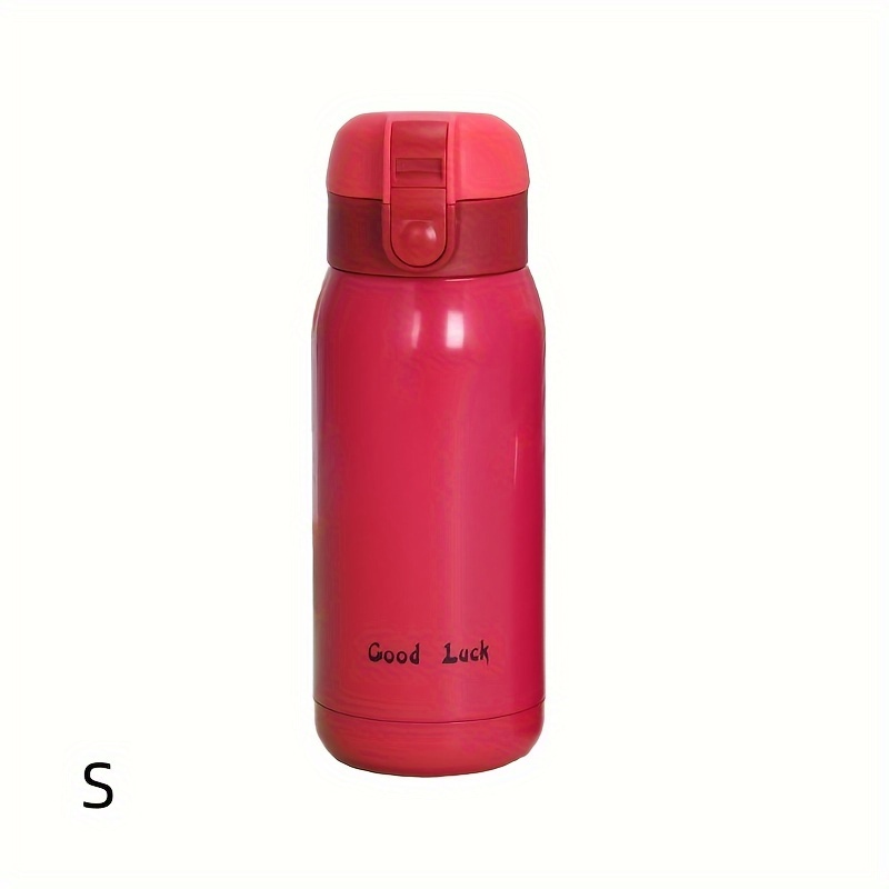 Stainless Steel Thermos with 2 Cups - Hot Pink