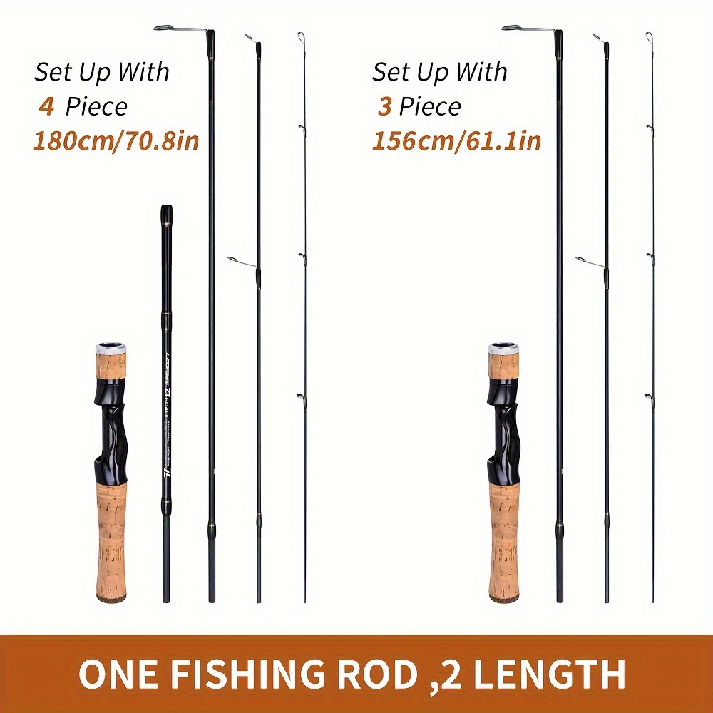 Leofishing Portable Travel Fishing Rod Lightweight - Temu