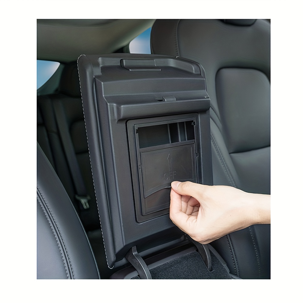 Push Pull Armrest Hidden Storage Box Model 3 Model Y - Temu