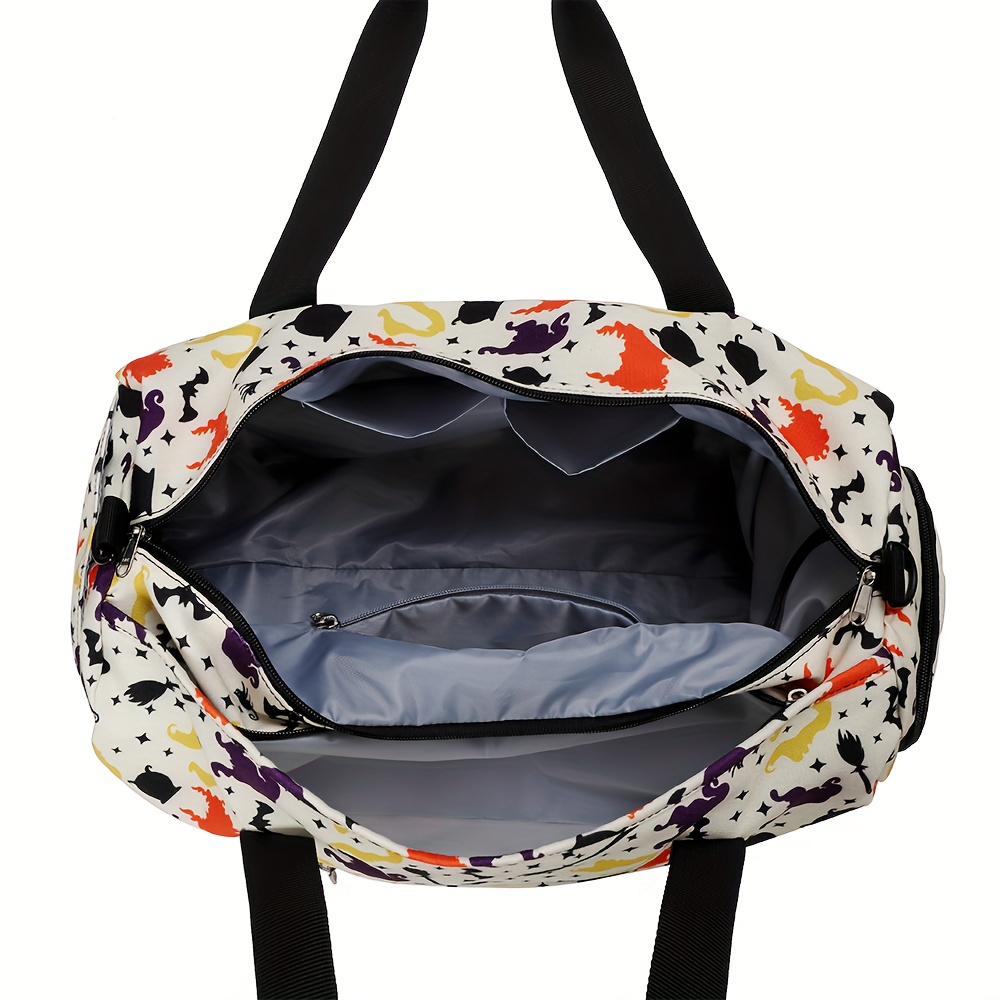 Skull Flower Travel Bag, Weekender Bags for Women