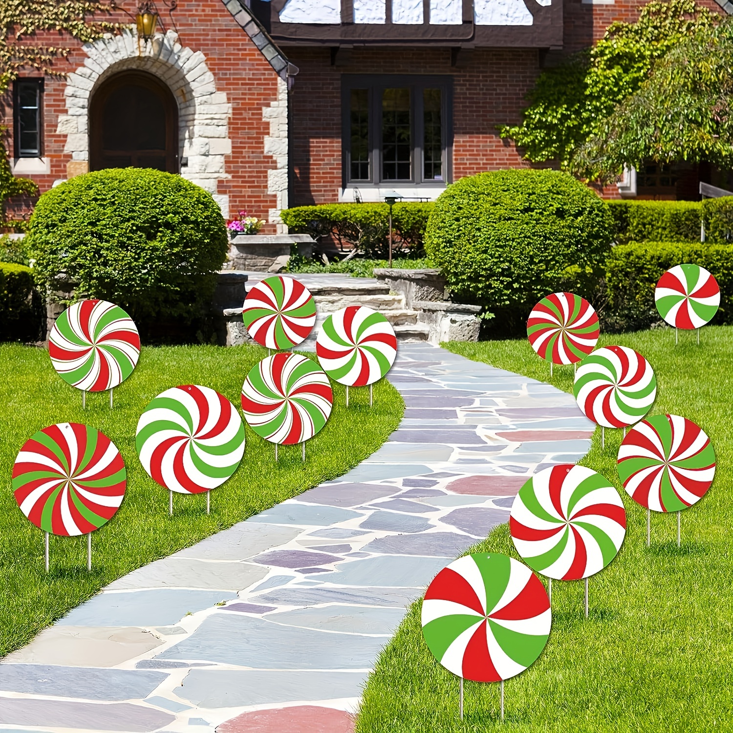 Candy Christmas Decorations Outdoor Peppermint Xmas Yard - Temu