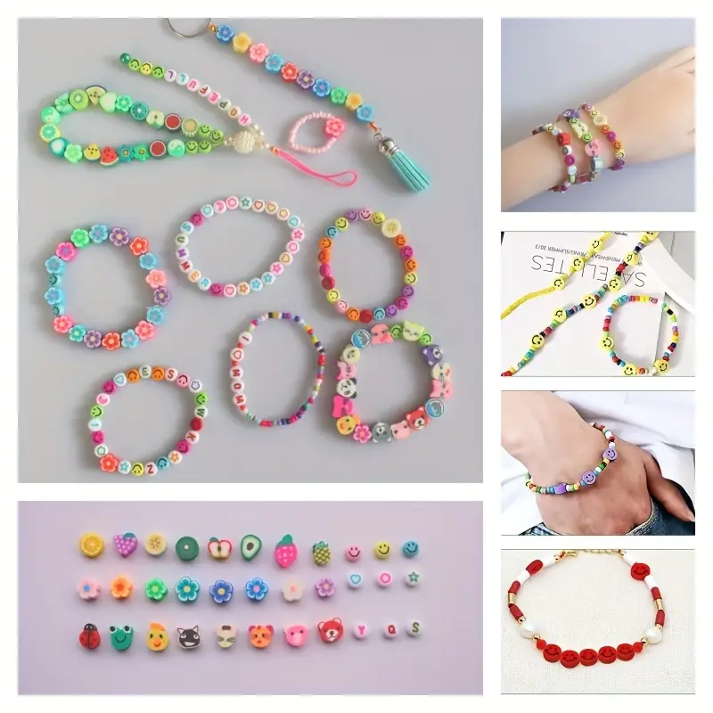 Beads Kit Diy Handmade Bracelet Jewelry Accessories Acrylic - Temu
