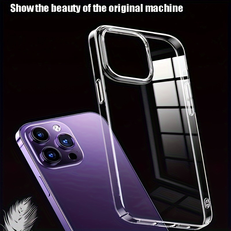 Funda de armadura transparente con purpurina para iphone, carcasa