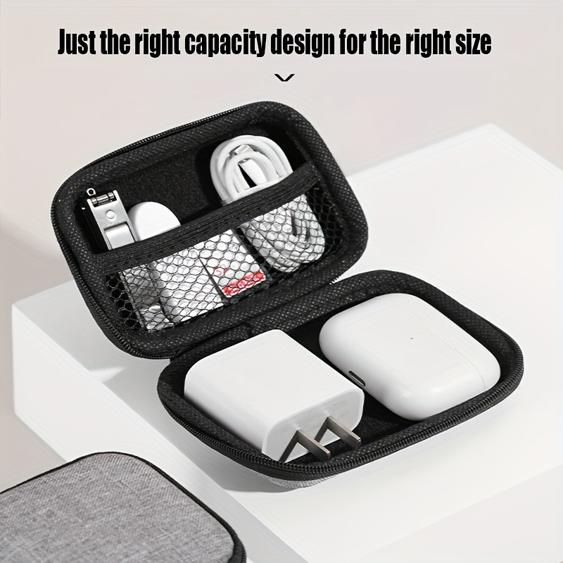 Digital Data Cable Storage Bag, Earphone Charger Packing Bag, Portable Phone Power USB Organizer For Travel