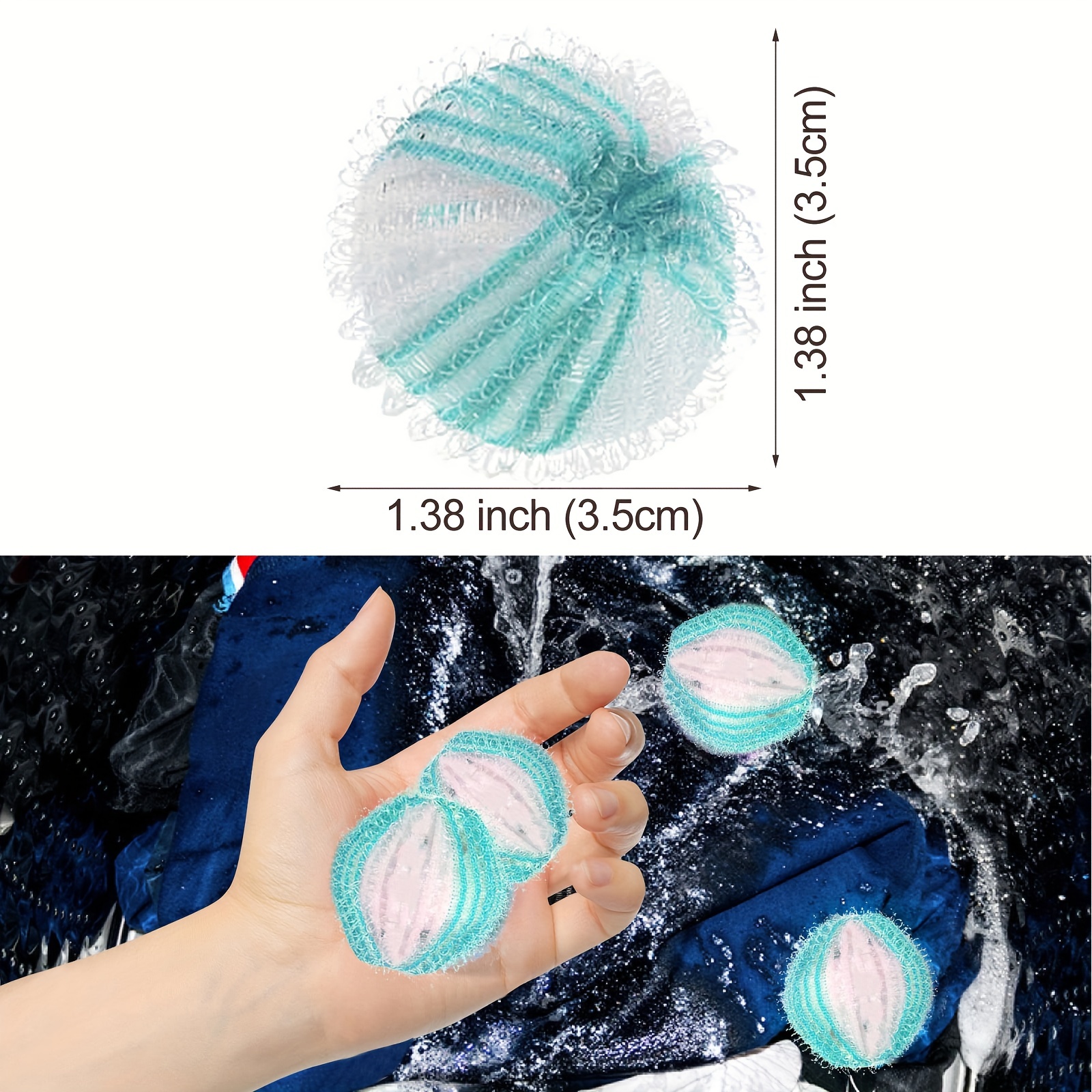 Pet Hair Remover Ball For Laundry Reusable Laundry Lint - Temu