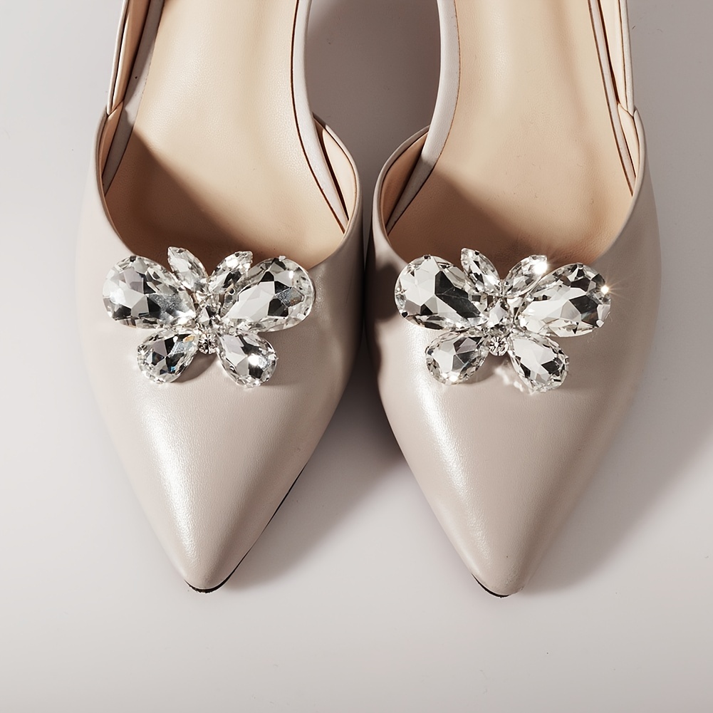 Shoe Clips Rhinestone Jewelry Shoes Pumps Crystal Buckle Charms Wedding  Rhinestones Decoration Clip Buckles Rinestone