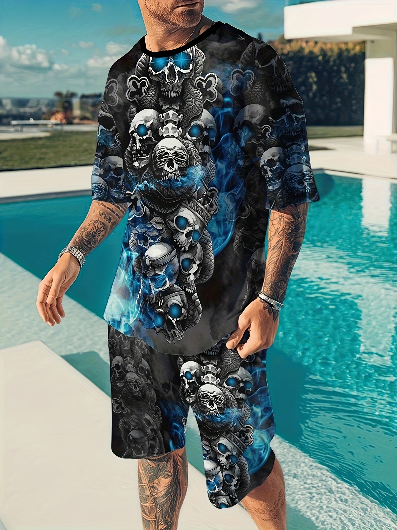 Ropa De Calavera Para Hombre Temu