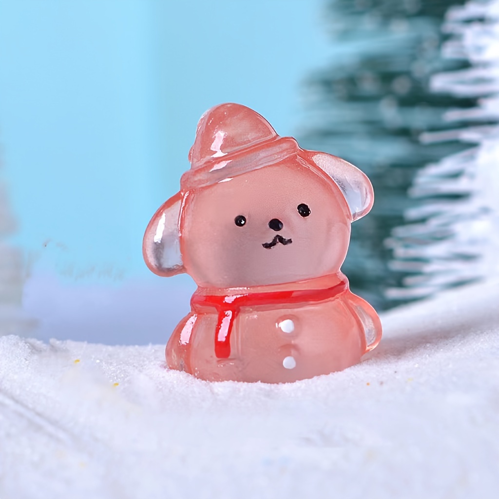 6pcs Christmas Accessories Desktop snowman doll mini christmas ornaments