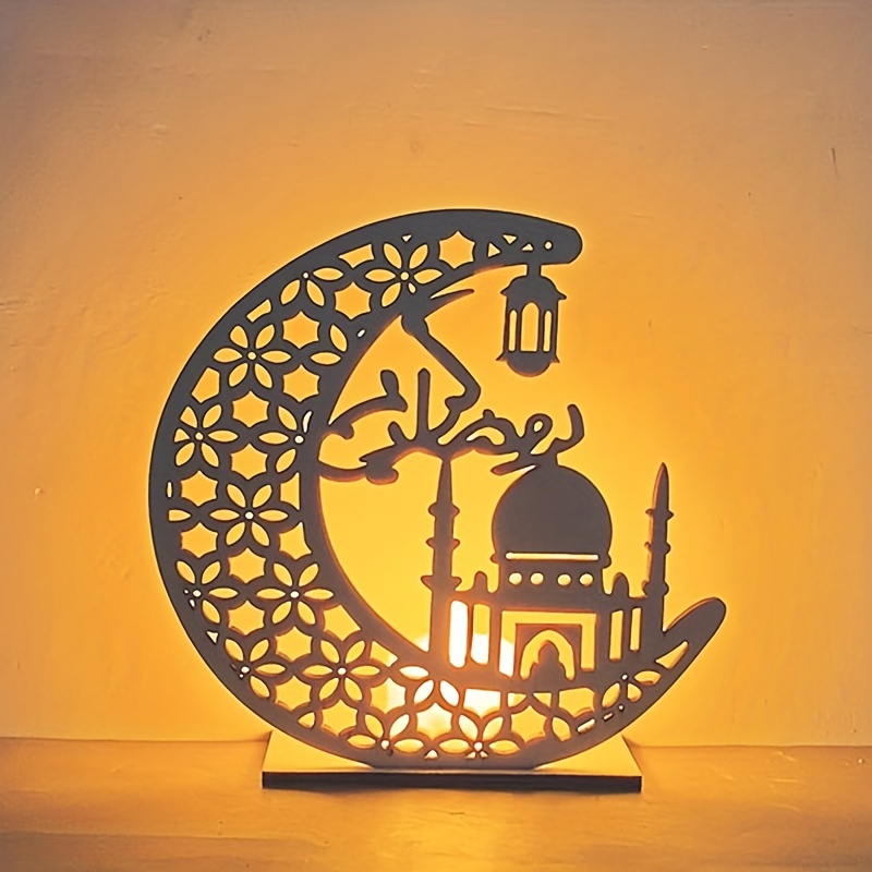 2023 Ramadan Lune Led Lampe Décoration pour Maison Métal Kareem Lumières  Eid Mubarak Muslim Al Adha Cadeau