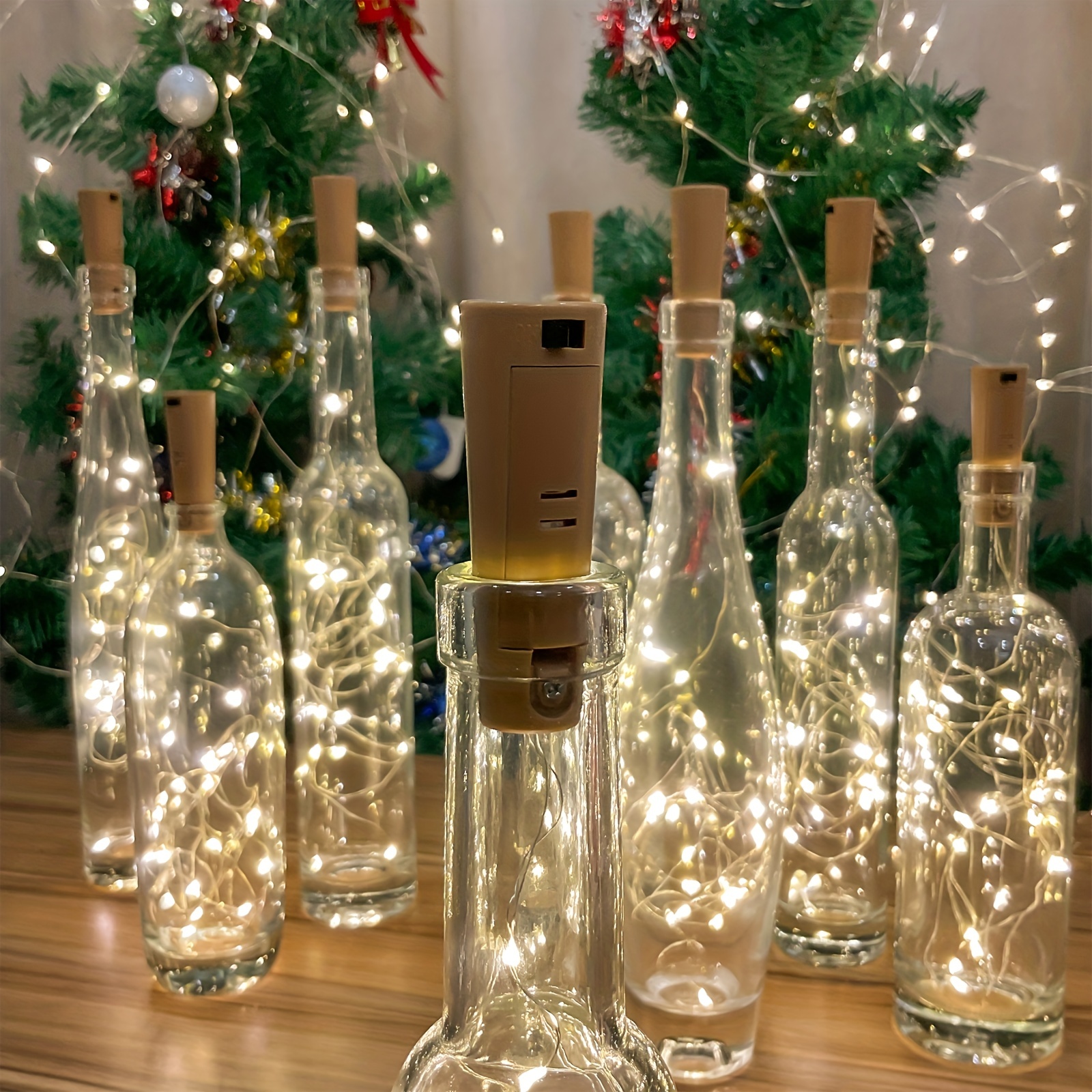 20 LED Guirlande De Lumières De Bouteilles De Vin 6 6 Pieds - Temu