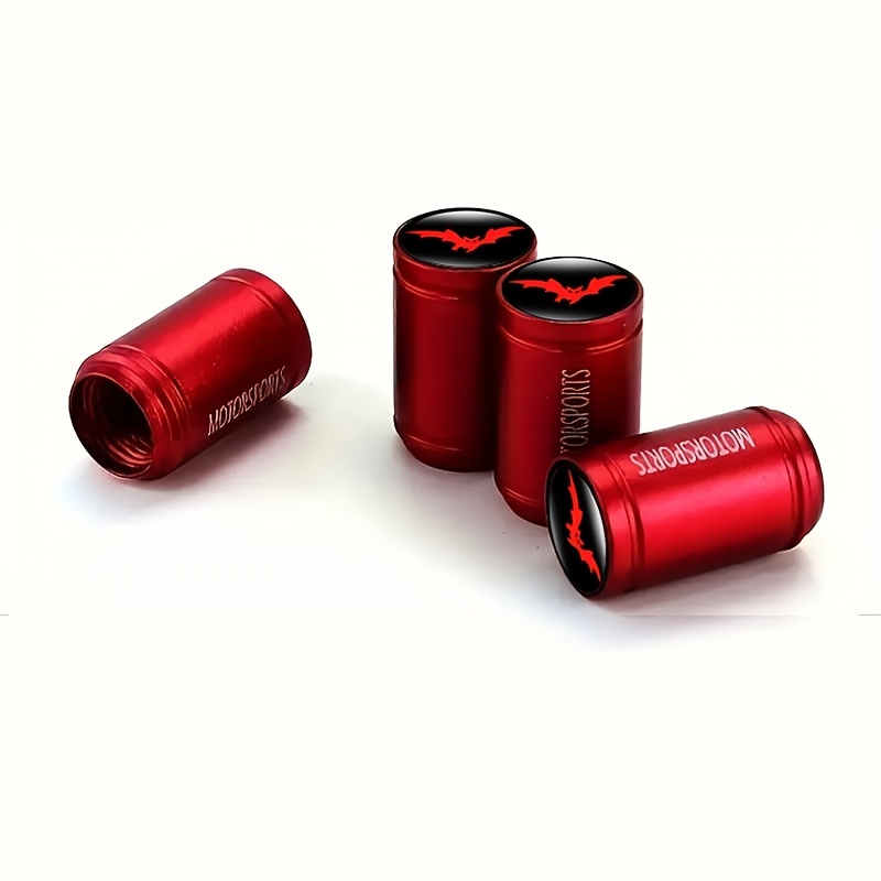 AIEX 12 Piezas Tapones Rueda Coche, Tapones Coche de Aluminio Tapas de  Neumáticos a Prueba de Aire Tapones Valvula Tapas de Vástago de Válvula  para SUV Camiones Motocicletas Bicicletas (Rojo) : 