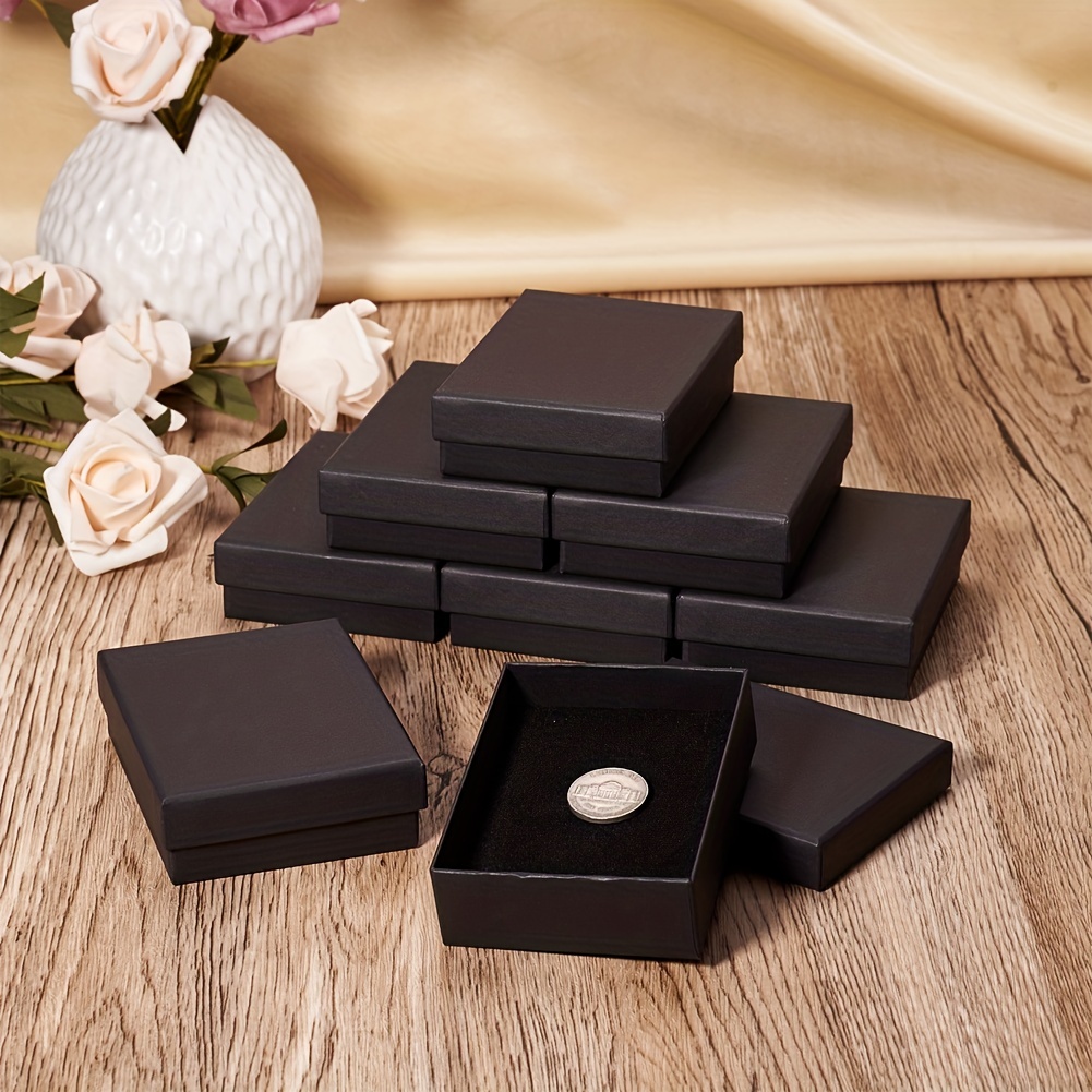 24Pcs Colored Cardboard Jewelry Box, Gift Packaging