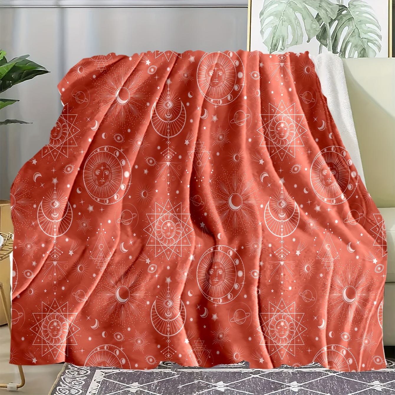 1pc Soft and Warm Pizza Print Blanket for All Seasons - Perfect for Friends  and Family, Office, Couch, Sofa, Bed, Camping, and Traveling