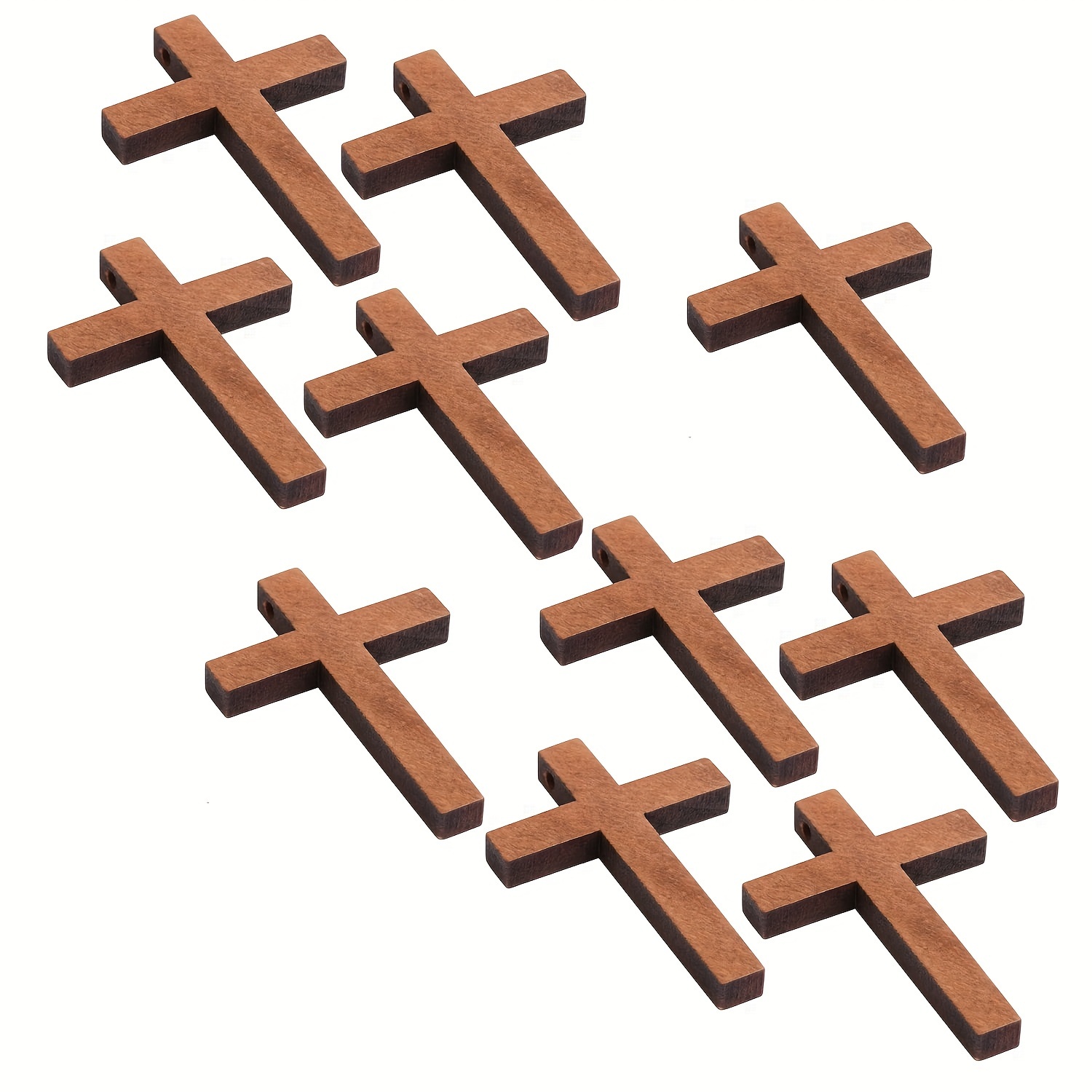 Mini Wooden Crosses Bulk Mini Wood Cross Charm For Craft - Temu
