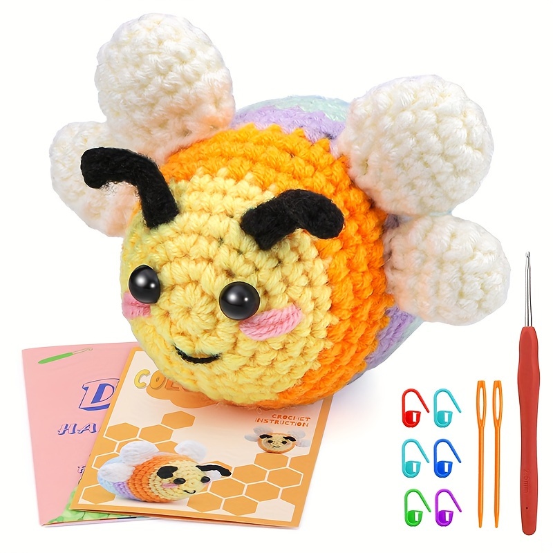Crochet Kit for Beginners, Crochetta Crochet Starter Kit with Step-by-Step  Video Tutorials, Crochet Animal Kits for Adults and Kids, DIY Craft