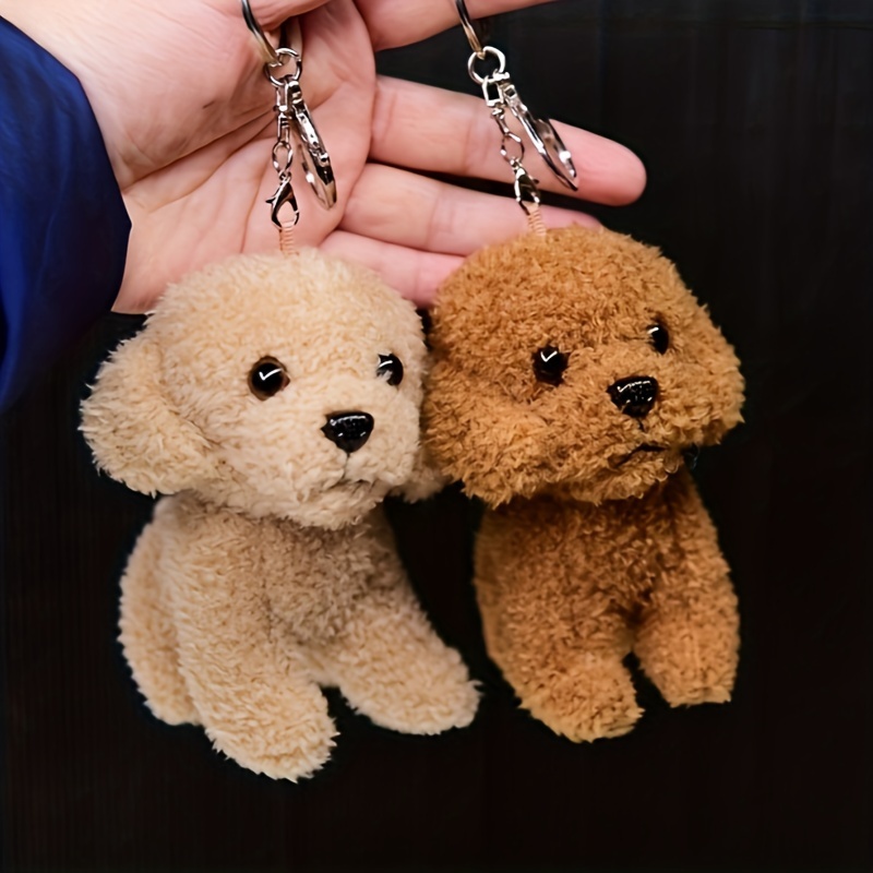 

Cute Poodle Plush Keychain, Couple Car Pendant, Perfect Gift For Friend