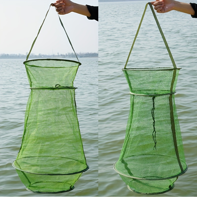 Homely Sell Portable 4 Sizes 3 Layer Fishing Net Round Folding