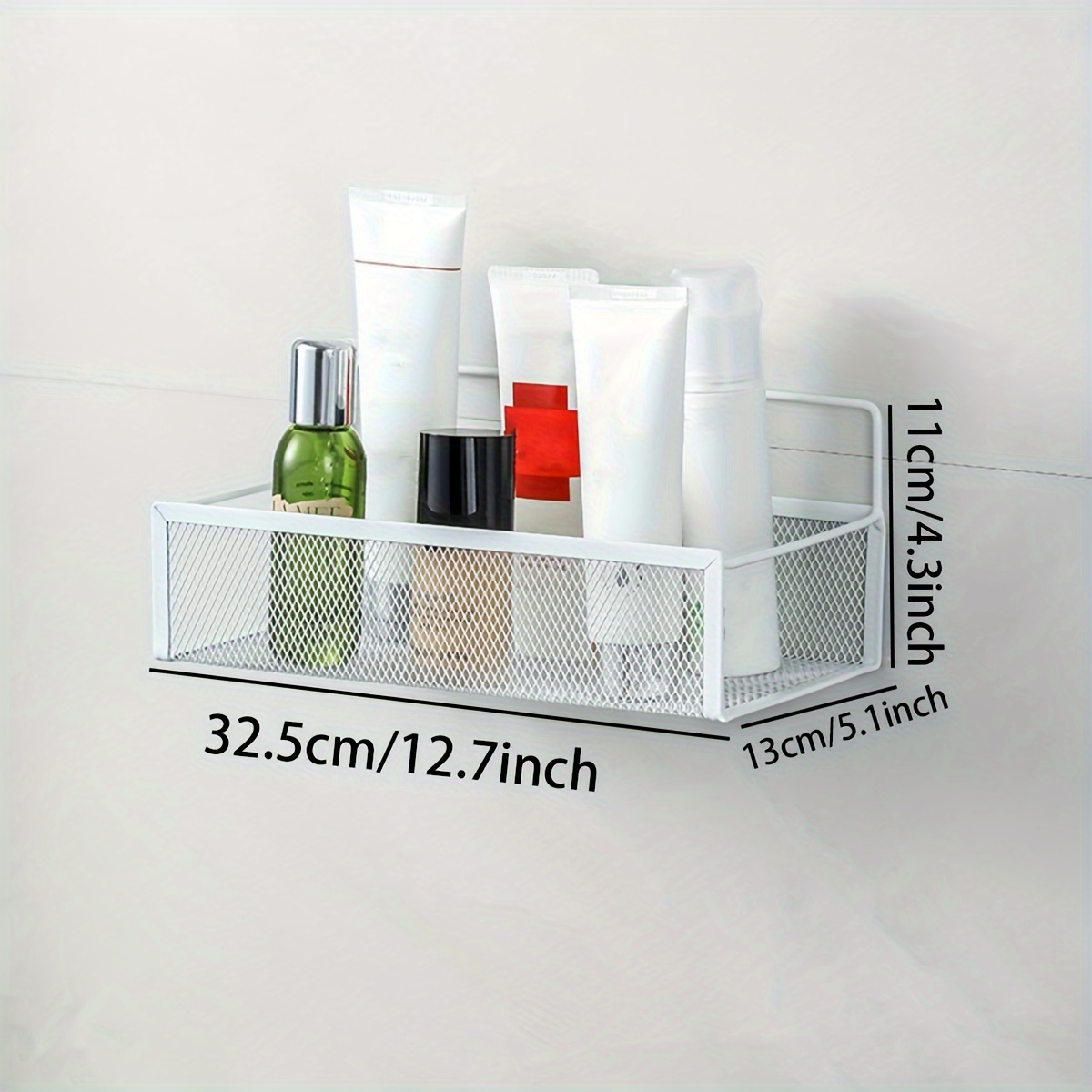 at Home Gray Shower Caddy, 4.3
