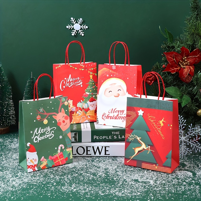 1 Pièce Sac En Velours De Noël - Sac Cadeau Flanelle Pour Bonbons