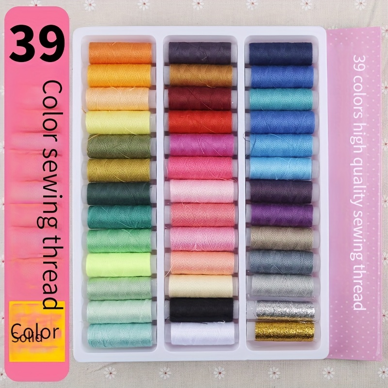 Set Hilos De Coser 39 Colores Caja Hilos Costura.