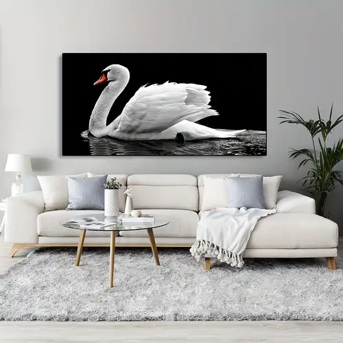 Black White Canvas Painting Abstract Sexy Women Man Pictures - Temu