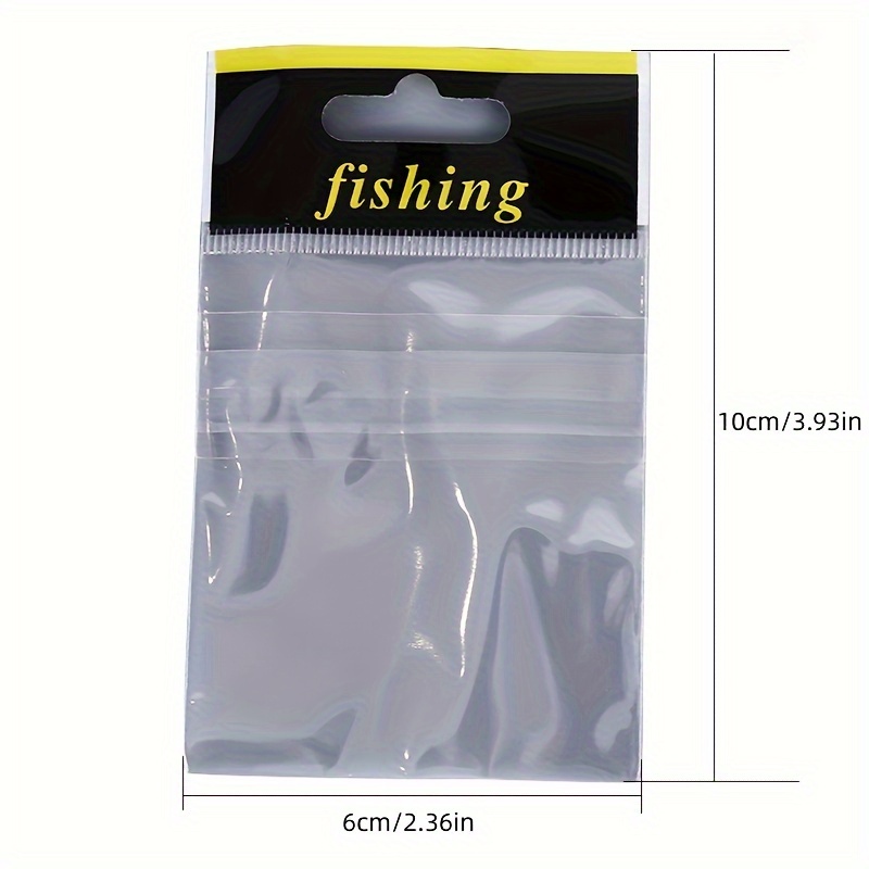 100pcs Small Fish Hook Storage Bags, Fishing Accessories Bags