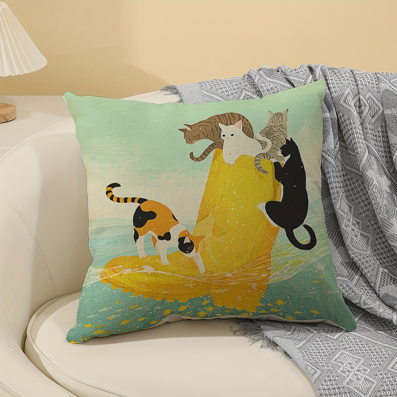 Boots pillow outlet print