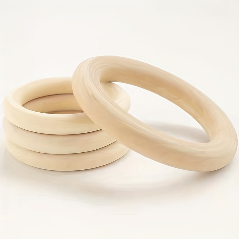 Wooden Macrame Rings, Wooden Rings 70mm-60mm-50mm-40mm, Wooden