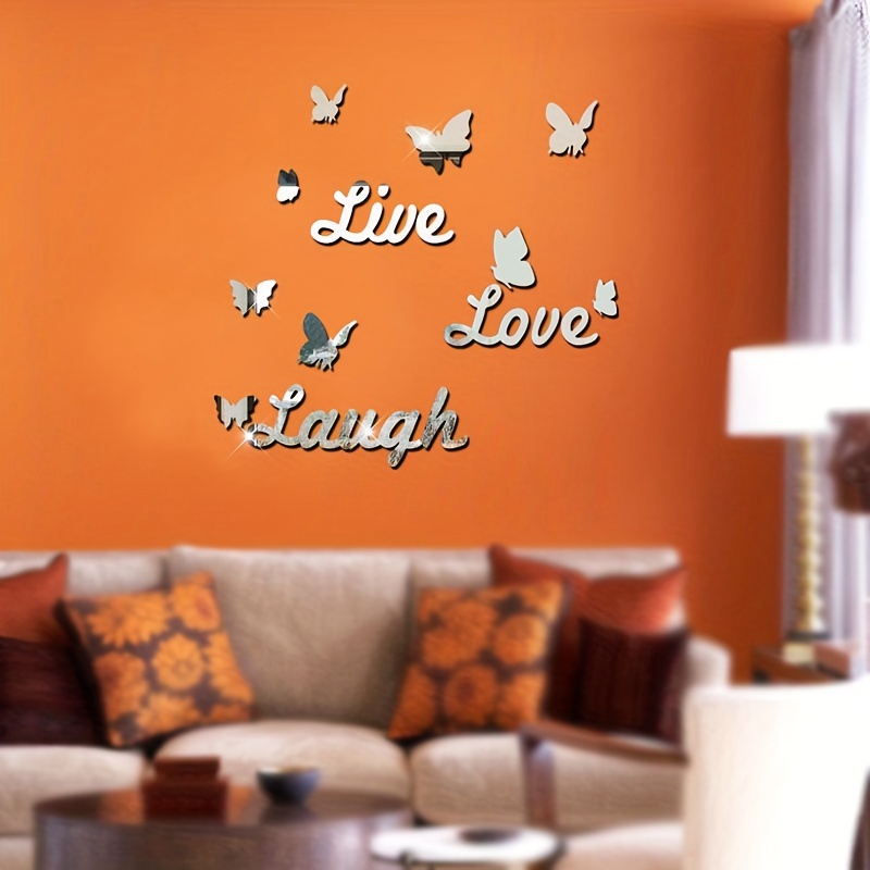 3d Acrylic Mirror Wall Stickers