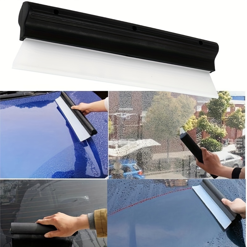 Silicone Straight Strip Scraper Car Windshield Cleaning Squeegee