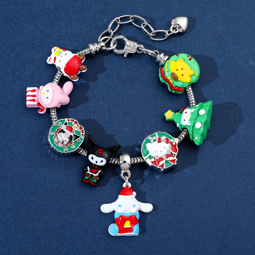 Accessories Kawaii Hello Kitty Bracelet Charms Metal - Temu