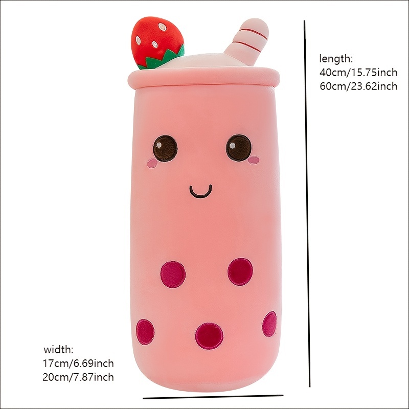 Fruit Milk Tea Cup Pillow Anime Soft and Cozy Home Decor