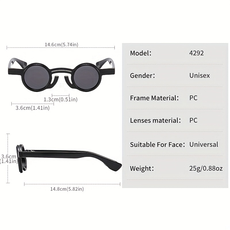 Round Frame Sunglasses for Outdoor