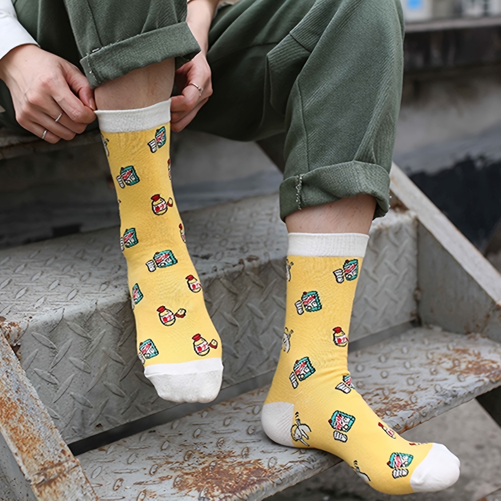 Women's Socks Cotton Sock Novelty Cartoon Pattern Sock - Temu United Arab  Emirates